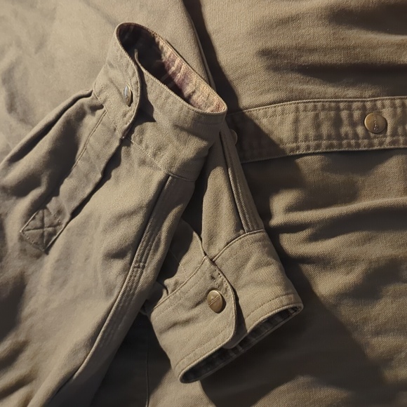 Carhartt Men's Brown Flannel Lined Shirt Jacket Shacket Size 2XL - Picture 7 of 9